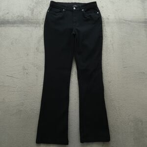 Venus Jeans Women's Size 10L Black Mid-Rise Bootcut Denim 34" Inseam Stretch
